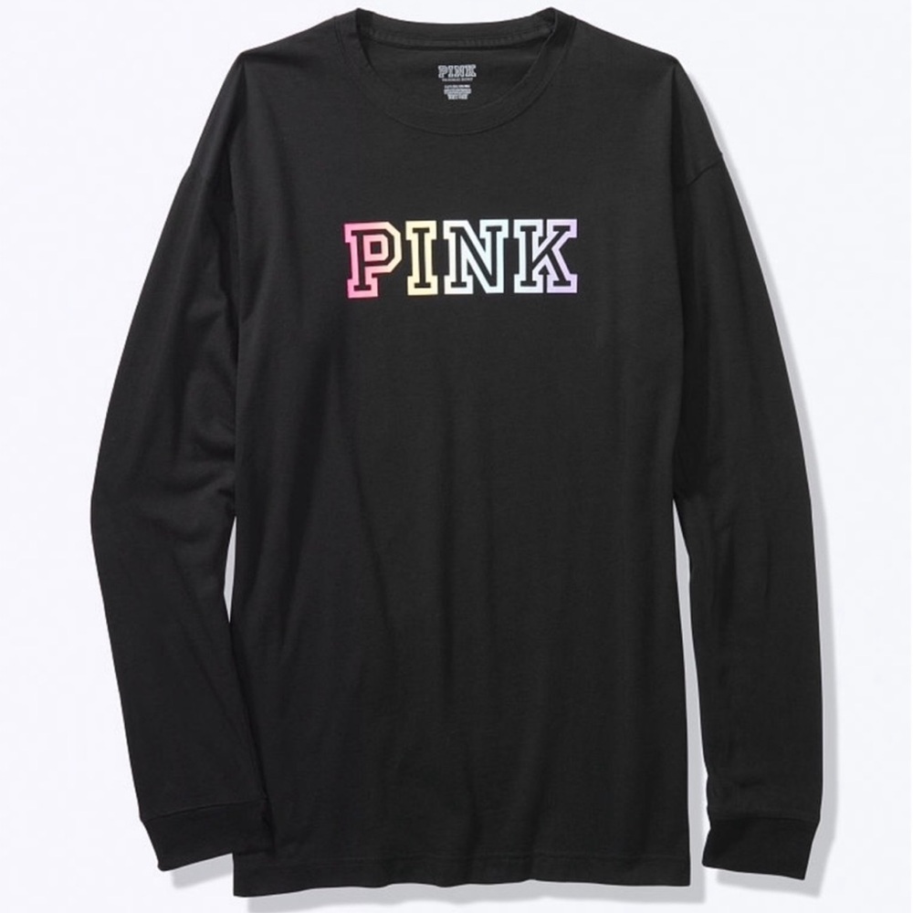 VS PINK RAINBOW CAMPUS TEE